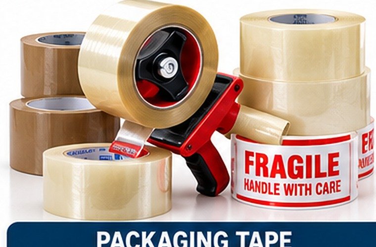 Packaging tape and tape dispensers